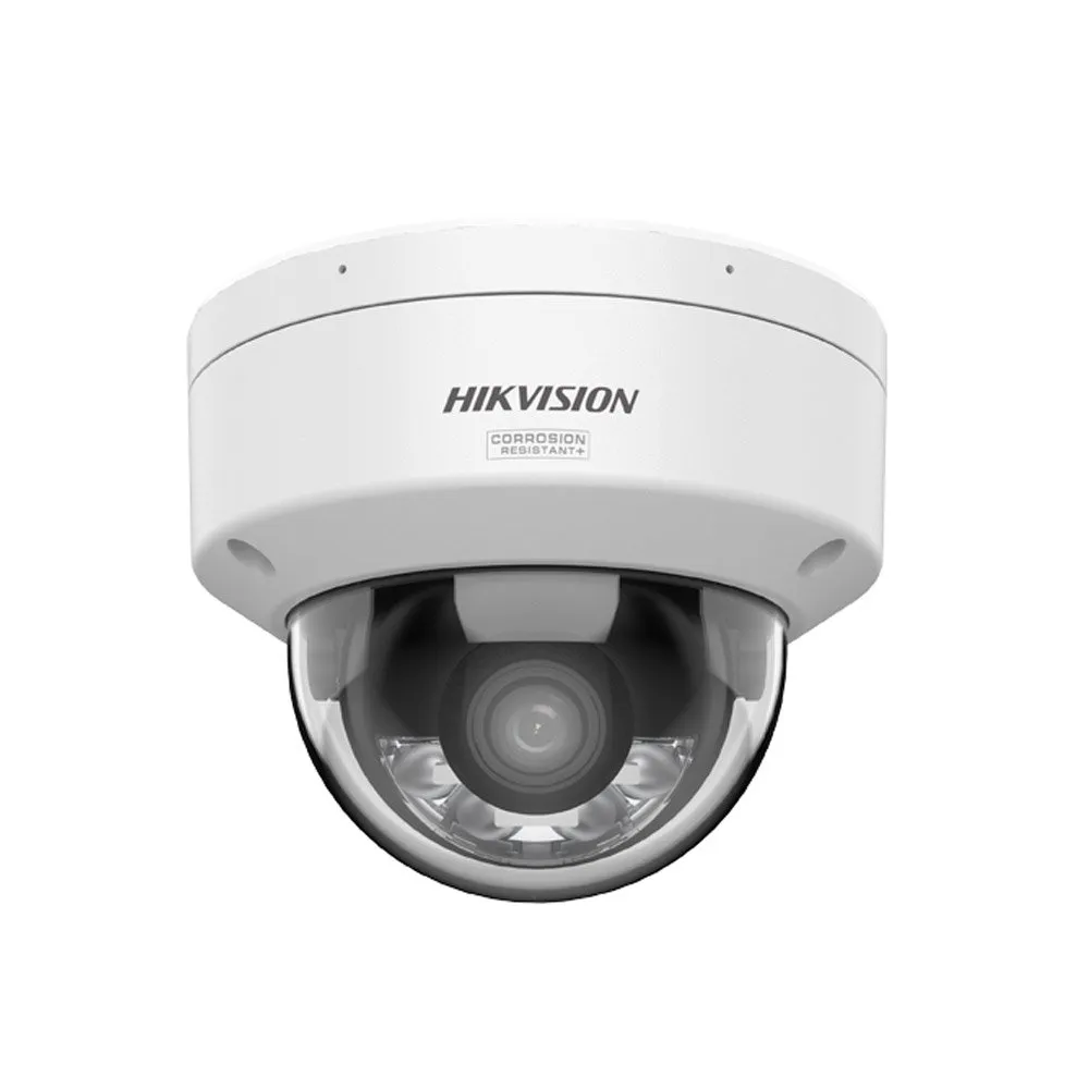 Camera supraveghere IP Dome cu iluminare duala Hikvision ColorVU DS-2CD2147G3-LIS2UY, 4 MP, 2.8 mm, IR/lumina alba 30 m, microfon dual, slot card, PoE