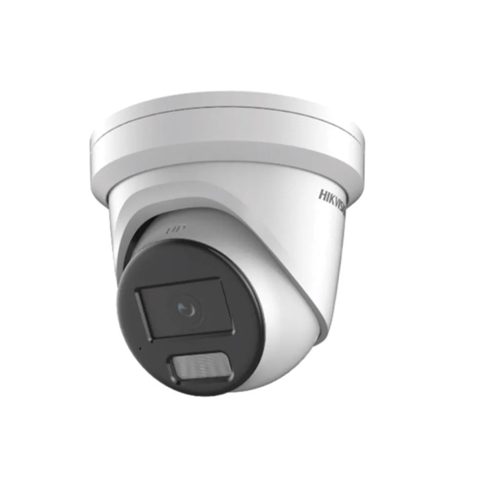 Camera supraveghere IP Dome cu iluminare duala Hikvision ColorVU DS-2CD2347G2H-LIU(EF), 4 MP, 2.8 mm, IR/Lumina alba 30 m, microfon, slot card, PoE