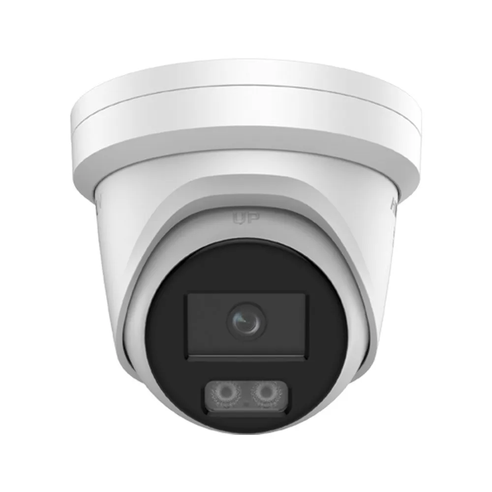 Camera supraveghere IP Dome cu iluminare duala Hikvision ColorVu DS-2CD2347G3-LIY, 4 MP, 2.8 mm, IR/lumina alba 30 m, slot card, anti-coroziune, PoE