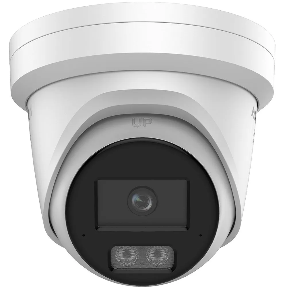 Camera supraveghere IP Dome cu iluminare duala Hikvision ColorVu DS-2CD2367G3-LIS2UY-SL, 6 MP, 2.8 mm, IR/lumina alba 30 m, slot card, microfon dual si difuzor, anti-coroziune, sirena, lumina stroboscopica, PoE