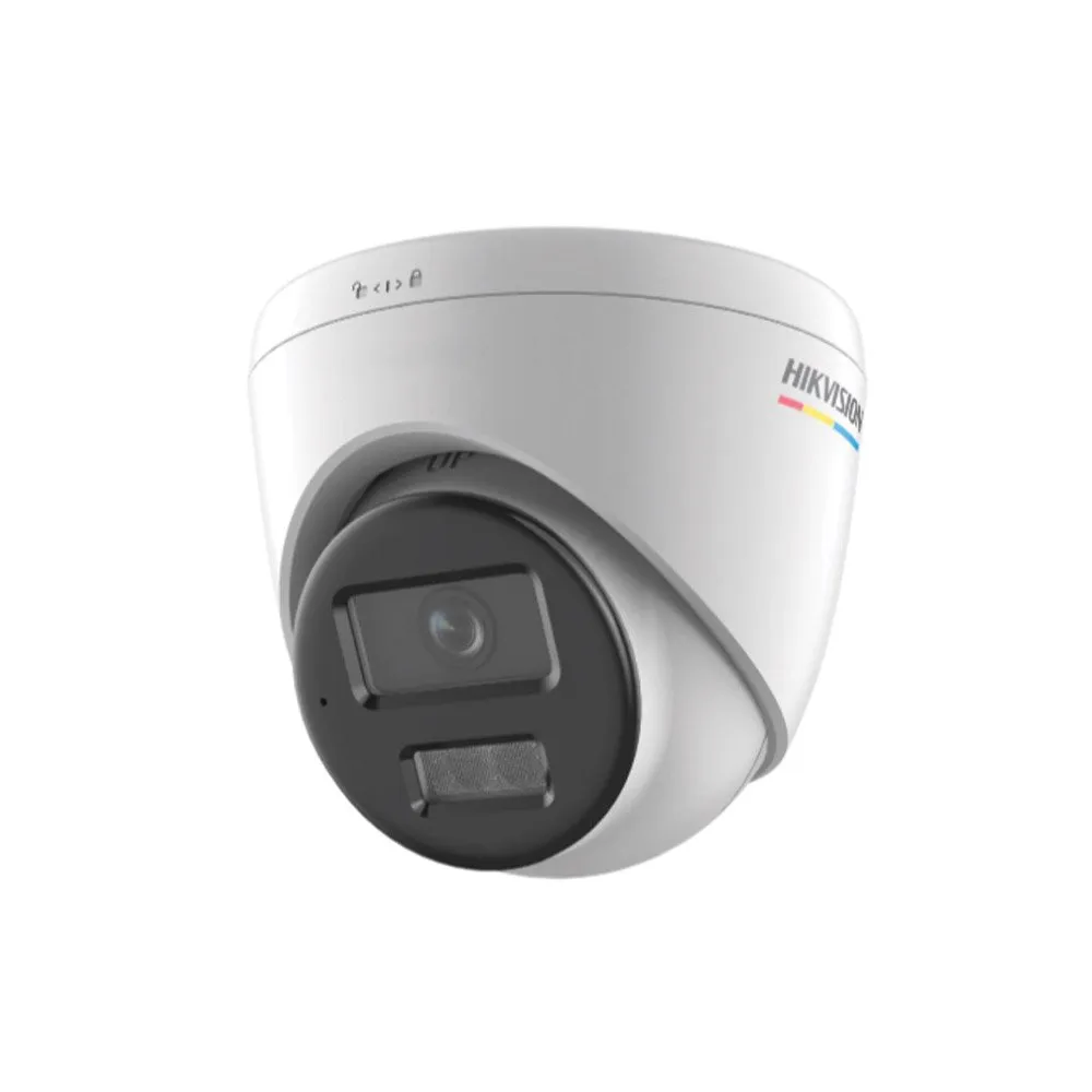Camera supraveghere IP Dome cu iluminare duala Hikvision Value ColorVu DS-2CD1347G2H-LIU, 4 MP, 4 mm, IR/Lumina alba 30 m, microfon, PoE