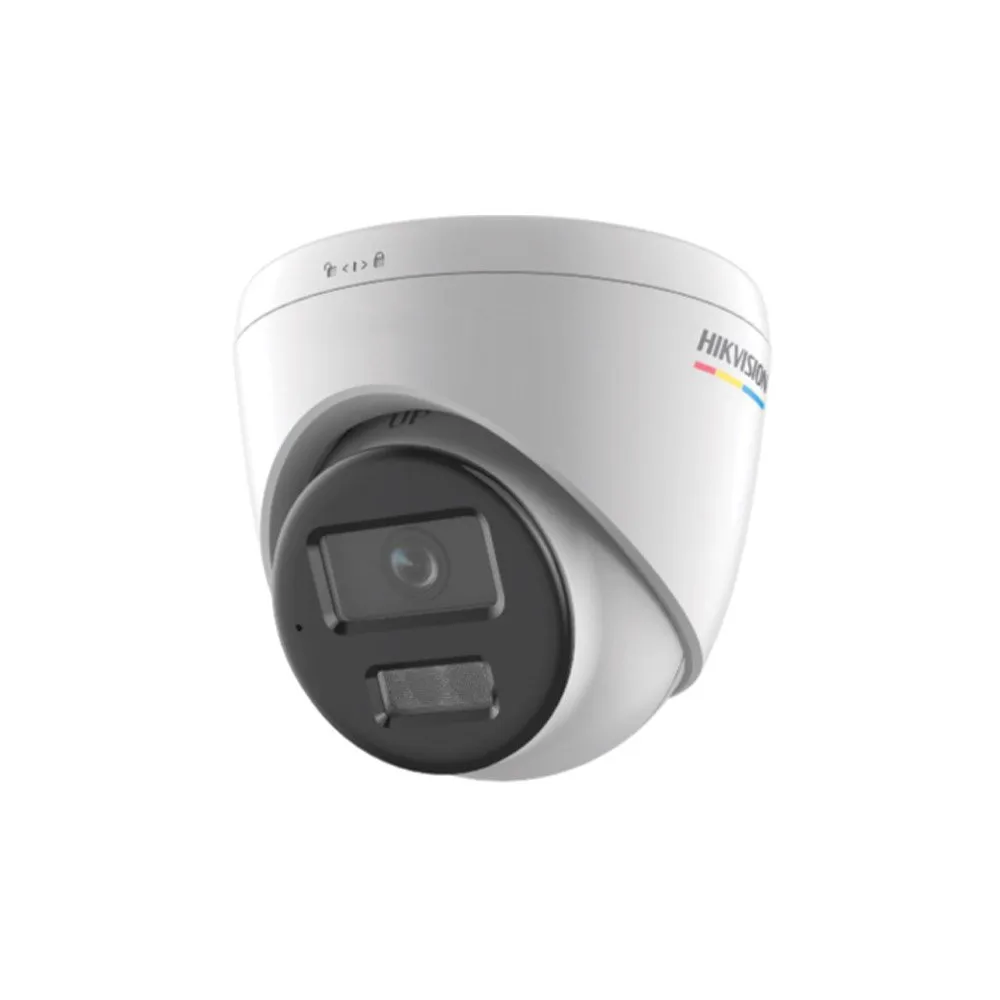 Camera supraveghere IP Dome cu iluminare duala Hikvision Value ColorVu DS-2CD1367G2H-LIU, 6 MP, 4 mm, Iluminare IR/Lumina alba 30 m, microfon, PoE