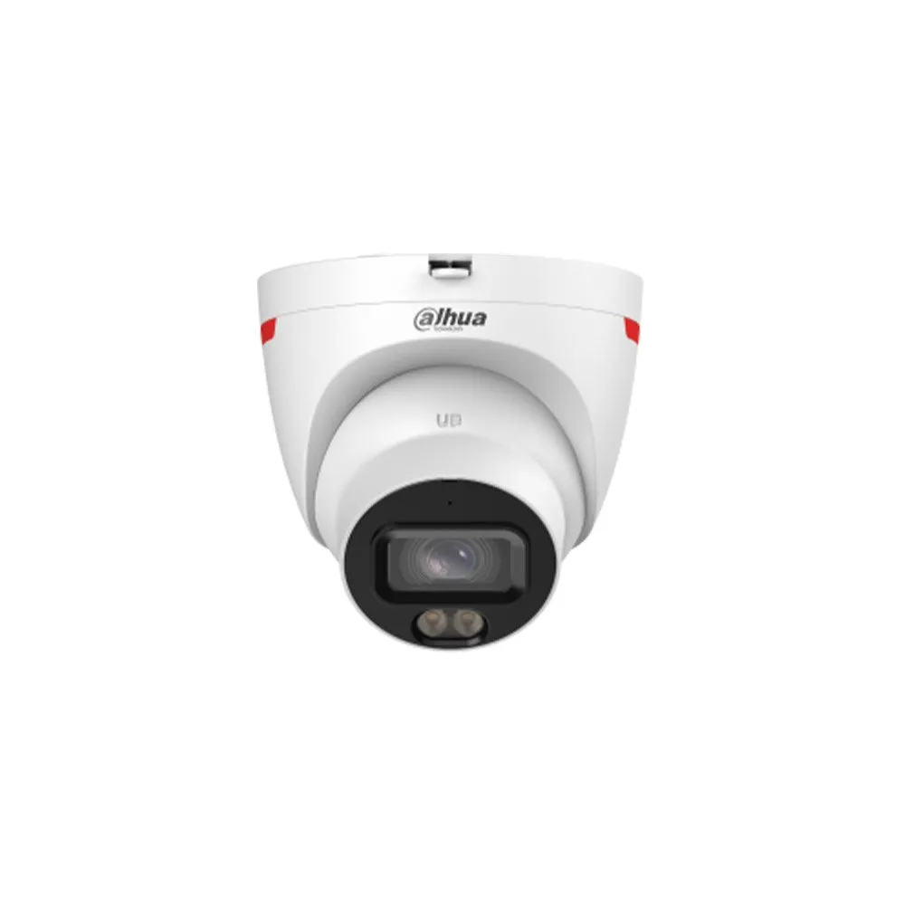 Camera supraveghere IP Dome Dahua WizSense DH-IPC-HDW2649T-S-PRO, 6 MP, 2.8 mm, lumina calda 30 m, microfon, slot card, PoE