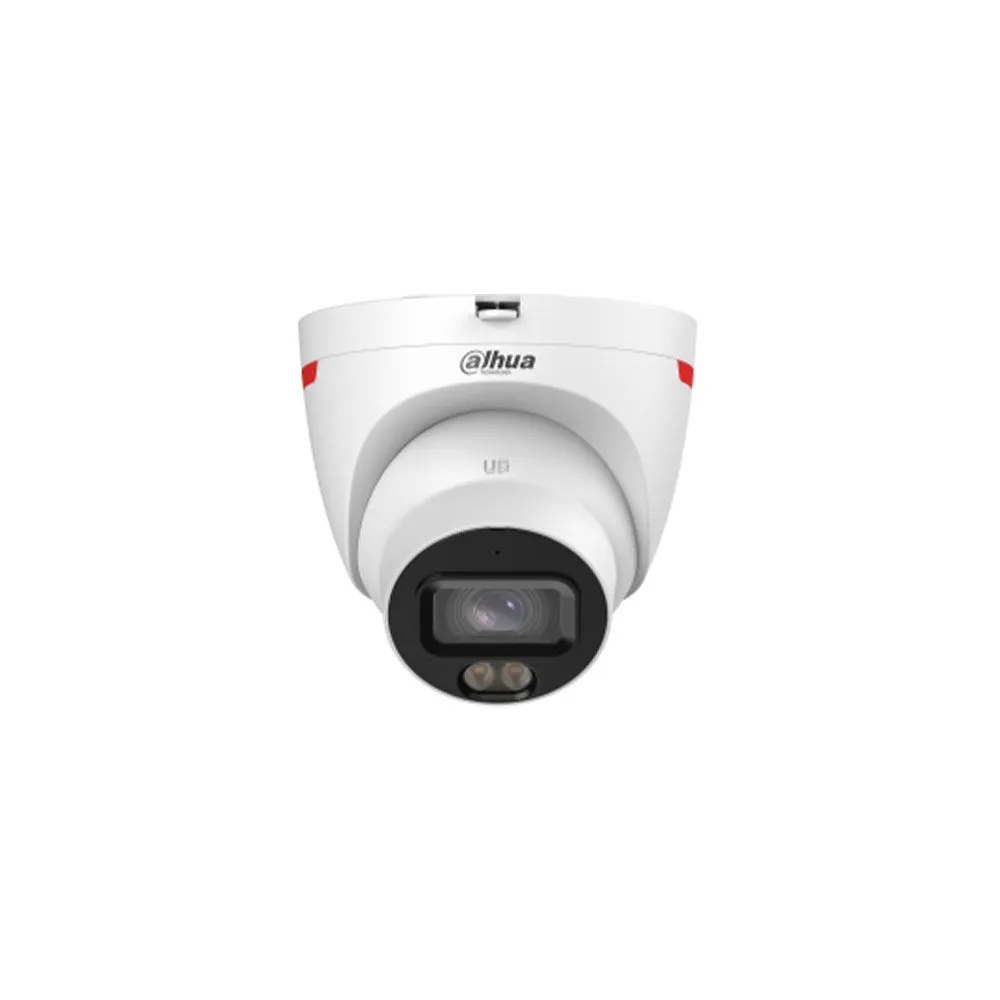 Camera supraveghere IP Dome Dahua WizSense IPC-HDW2649T-S-LED-0280B-PRO, 6 MP, 2.8 mm, lumina alba 30 m, slot card, PoE