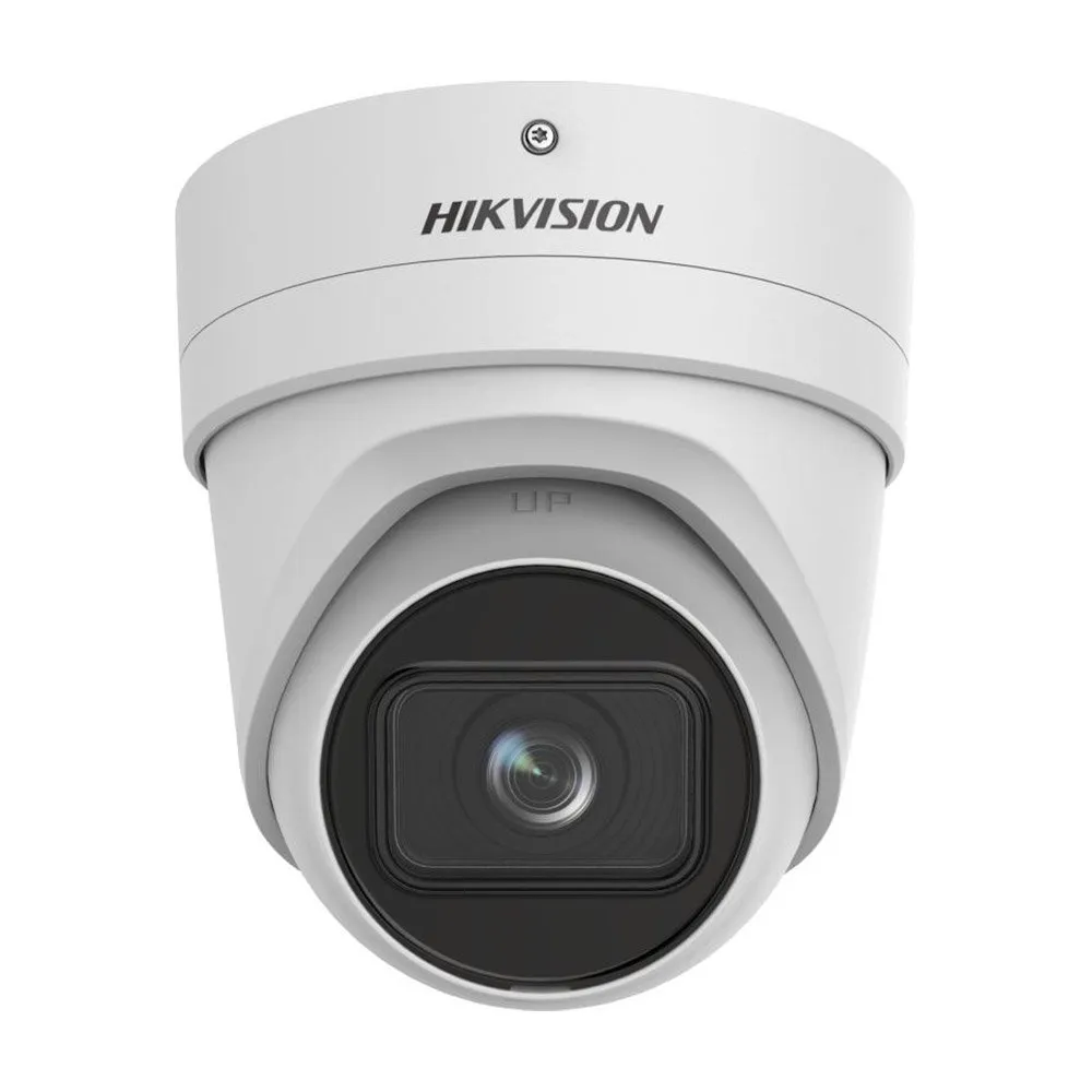 Camera supraveghere IP Dome Hikvision Acusense Darkfighter DS-2CD2H66G2-IZSC, 6 MP, IR 40 m, 2.8-12 mm, slot card, PoE, IP66, clasificare persoane/vehicule