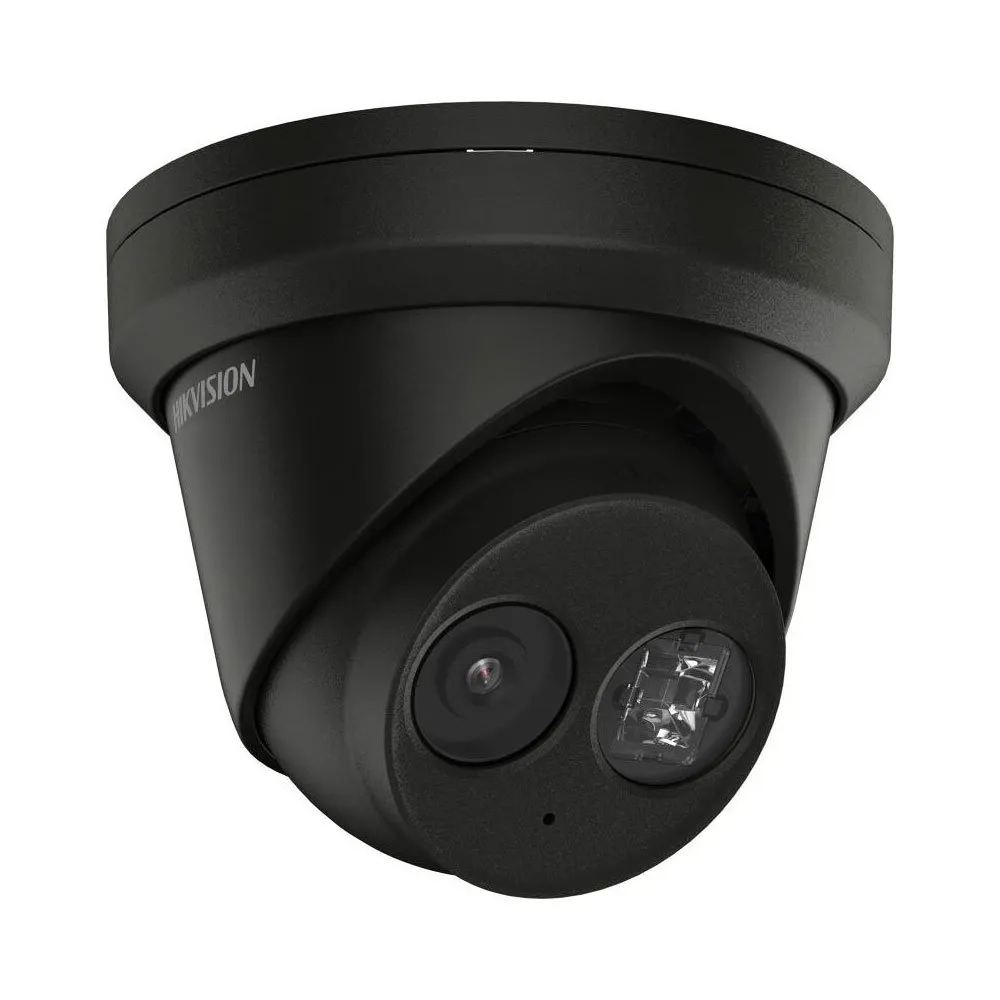 Camera supraveghere IP Dome Hikvision AcuSense DS-2CD2363G2-IU28B, 6 MP, IR 30 m, 2.8 mm, slot card, microfon, clasificare om/vehicul, IP67, PoE, negru