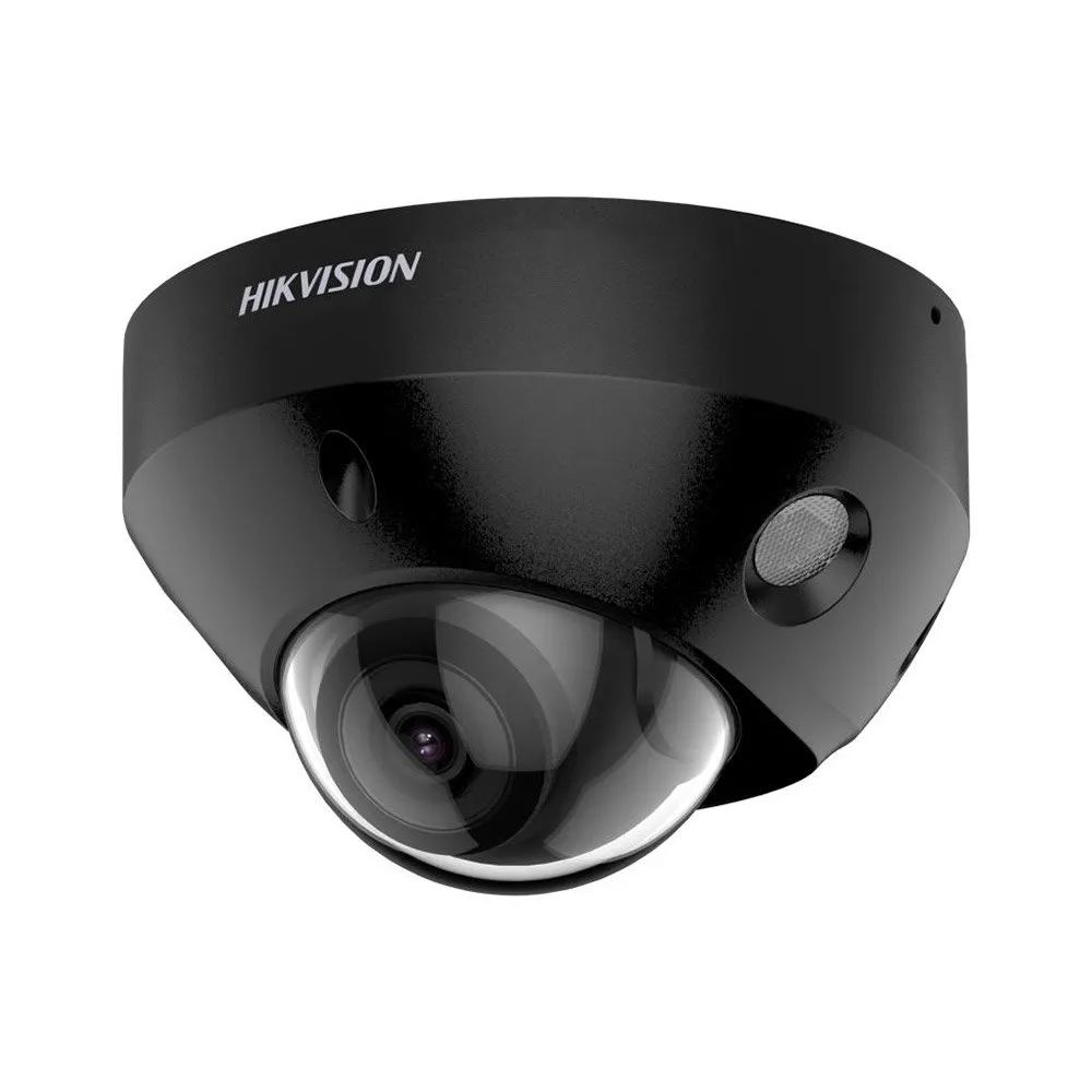 Camera supraveghere IP Dome Hikvision ColorVu DS-2CD2547G2-LS2CB, 4 MP, 2.8 mm, lumina alba 30 m, clasificare persoane/vehicule, microfon, slot card, IP67, PoE