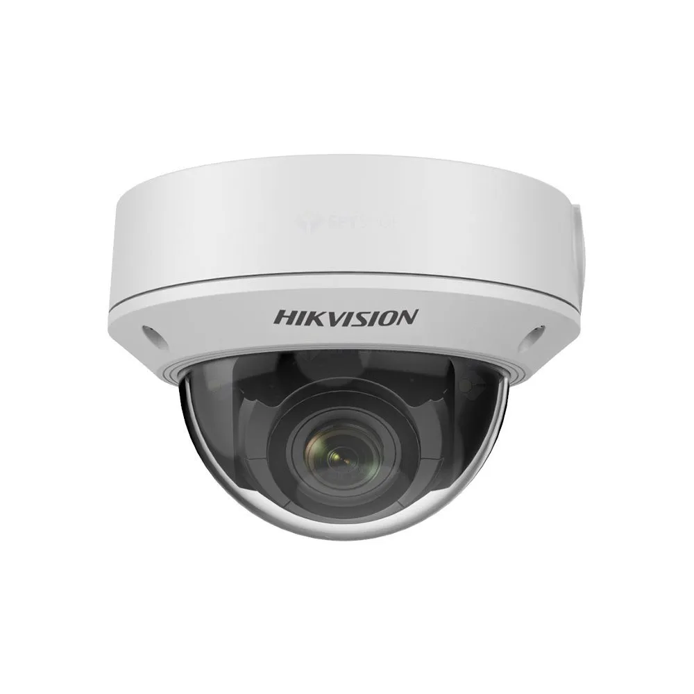 Camera supraveghere IP Dome Hikvision DS-2CD1753G0-IZ-C, 5 MP, IR 30 m, 2.8 - 12 mm, motorizat, slot card, PoE