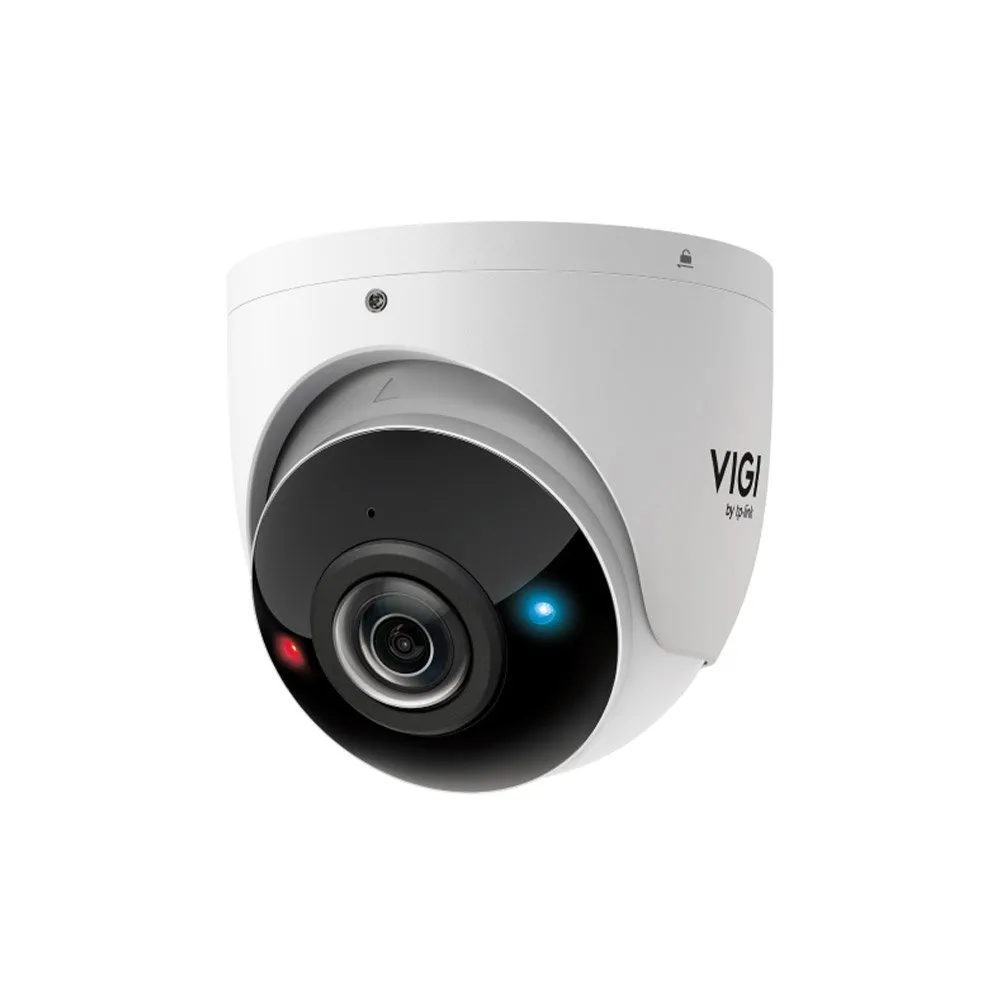 Camera supraveghere IP Dome TP-Link VIGI InSight S485PI, 8 MP, 1.65 mm, IR 20 m, microfon si difuzor, slot card , avertizare luminoasa, panoramic 180 grade, PoE