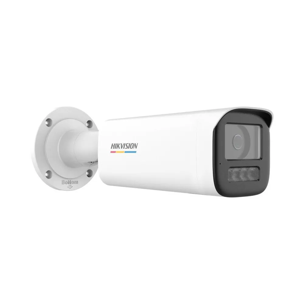 Camera supraveghere IP exterior cu iluminare duala Hikvision ColorVu DS-2CD1B47G2H-LIU(2.8MM), 4 MP, 2.8 mm, lumina alba/IR 50 m, microfon incorporat, PoE, detectare miscare