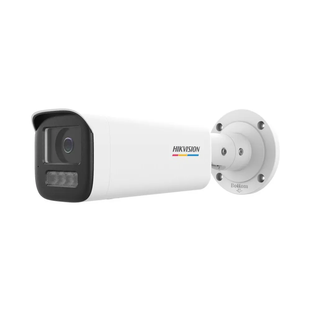 Camera supraveghere IP exterior cu iluminare duala Hikvision ColorVu DS-2CD1B47G2H-LIU(4MM), 4 MP, 4 mm, lumina alba/IR 50 m, microfon incorporat, PoE, detectare miscare
