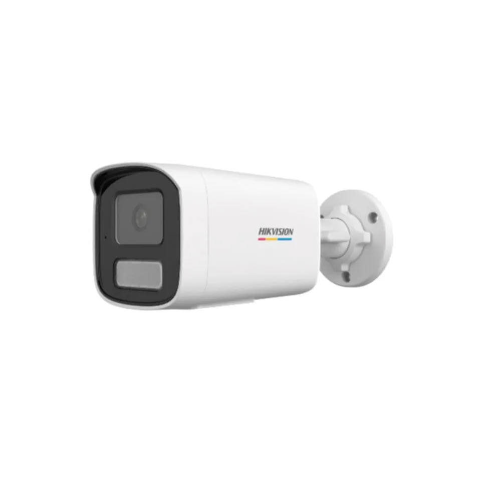 Camera supraveghere IP exterior cu iluminare duala Hikvision ColorVu DS-2CD1T67G2H-LIU, 6 MP, 2.8 mm, IR/Lumina alba 50 m, microfon, PoE