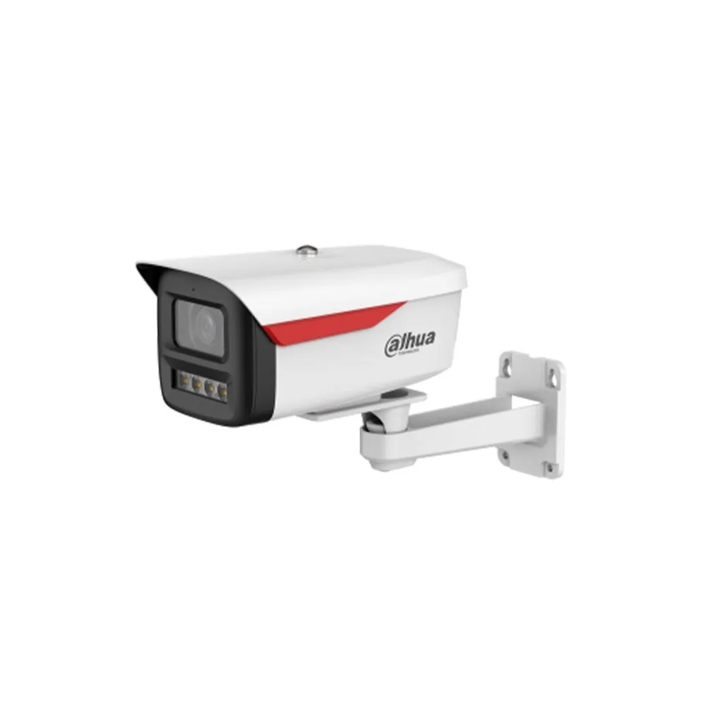 Camera supraveghere IP exterior Dahua WizSense WizColor IPC-HFW2249M-S-LED-0600B-B-PRO, 2 MP, 6 mm, lumina alba LED 50 m, microfon, slot card, ONVIF, PoE