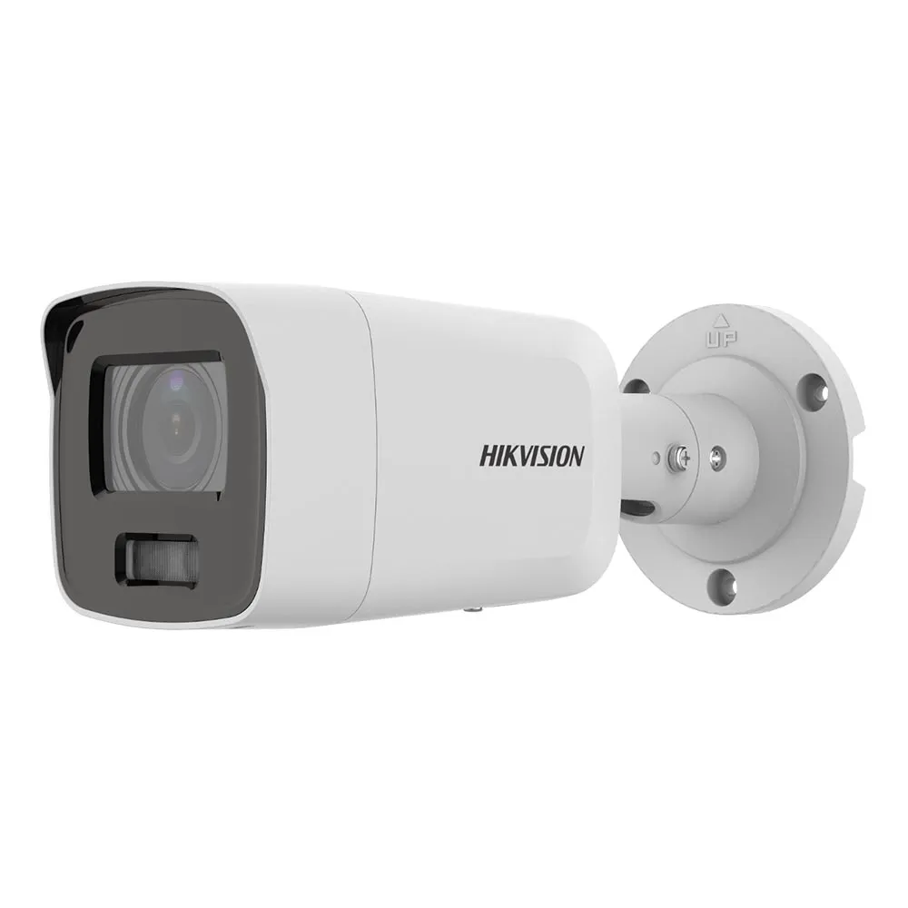 Camera supraveghere IP exterior Hikvision ColorVu DS-2CD2087G2-L(2.8MM)(C), 8 MP, 2.8 mm,  lumina alba 40 m, PoE, slot card