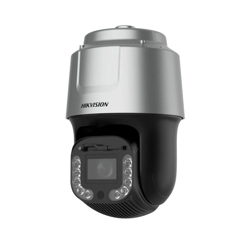 Camera supraveghere IP Speed Dome rotativa PTZ Hikvision DarkFighter DS-2DF8C842IXG1-ELW, 8 MP, IR 500 m, 7.5 - 315 mm, detectie faciala / vehicule, slot card, auto tracking, zoom optic x42, PoE