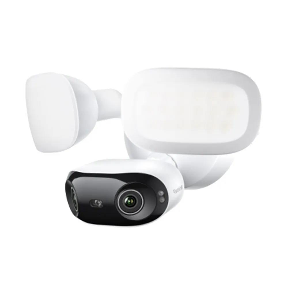Camera supraveghere panoramica wireless cu lentila duala IP WiFi 6 Reolink Elite Floodlight Full Color F751W, 8 MP, 2.8 mm, 180 grade, slot card, lumina alba/IR 30 m, 2 proiectoare LED 3000 lumeni, microfon si difuzor, detectie smart