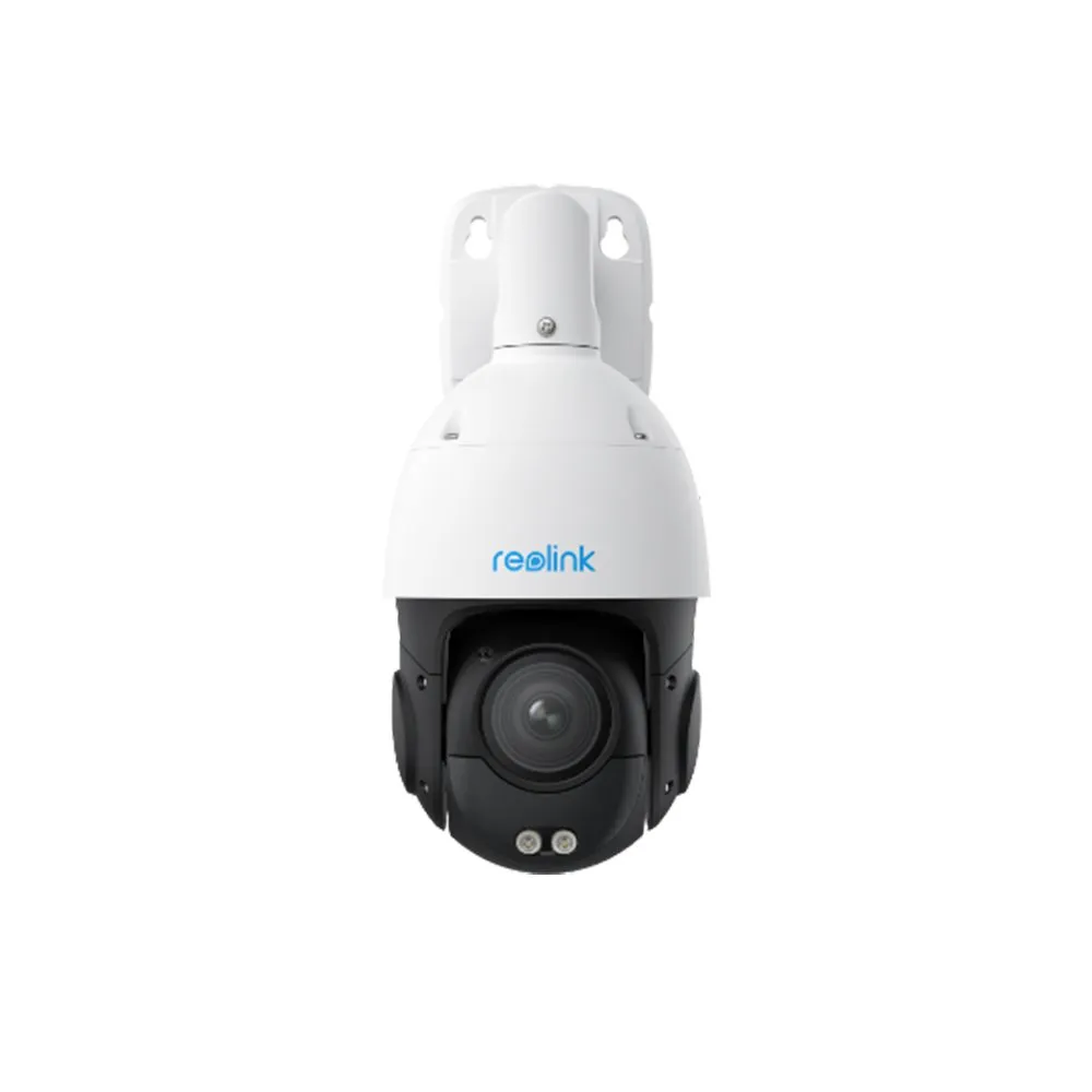 Camera supraveghere rotativa IP PTZ Speed Dome cu iluminare duala Reolink RLC-823S2 P850, 4K, 5.3 - 86mm, IR/lumina alba 80 m, microfon si difuzor, detectie om/vehicul/animal, slot card, auto tracking, vizualizare de pe telefon, PoE, 16x