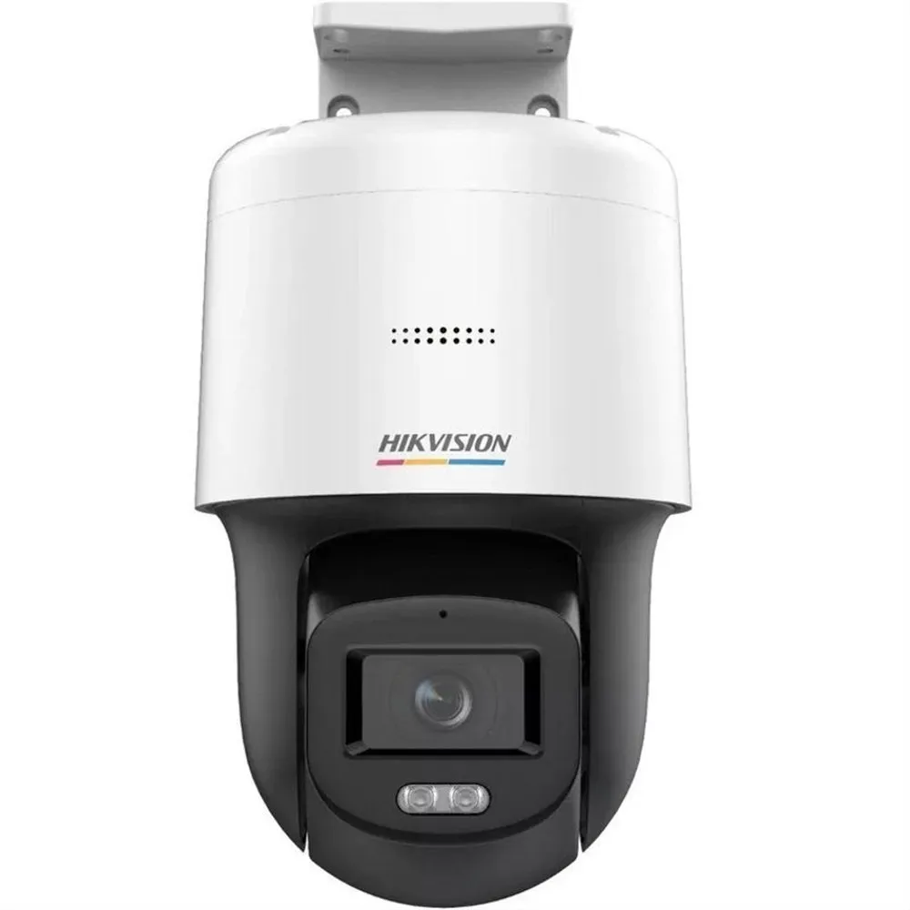 Camera supraveghere rotativa IP Speed Dome Mini PT Hikvision ColorVu DS-2DE2C400SCG-EF1, 4 MP, 2.8 mm, lumina alba 30 m, slot card, microfon si difuzor, PoE