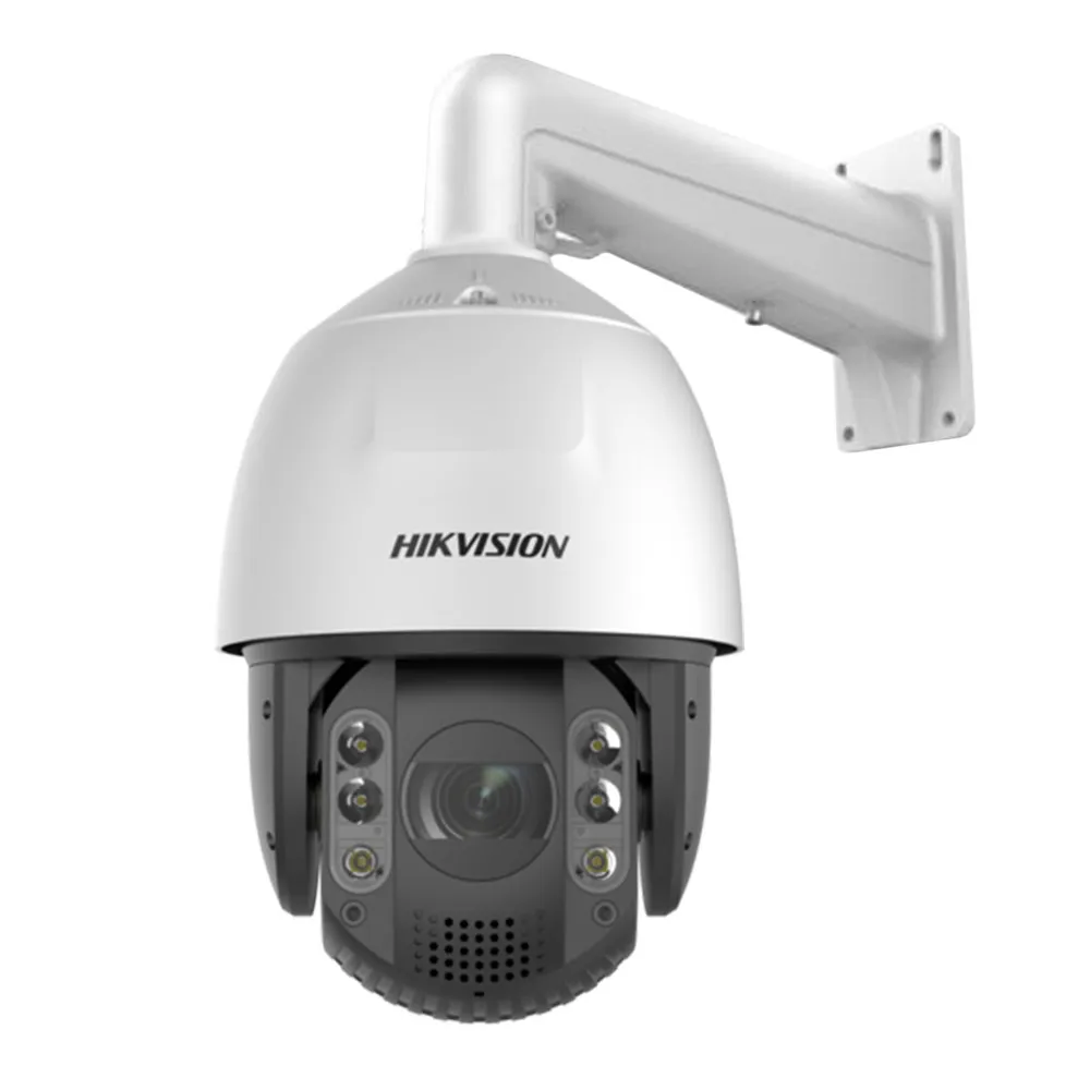 Camera supraveghere rotativa IP Speed Dome PTZ Hikvision DarkFighter AcuSense DS-2DE7A225IWAEBT5, 2 MP, IR 200 m, 4.8-120 mm, slot card, motorizat, Hi-PoE , auto tracking