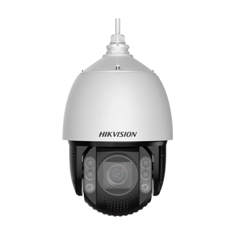 Camera supraveghere rotativa IP Speed Dome PTZ Hikvision DarkFighter DS-2DE7A432MWG-EB, 4 MP, IR 150 m, lumina alba 100 m, 5.9 - 188.8 mm, motorizat, 32x, slot card, difuzor, sirena, lumina stroboscopica, PoE, auto tracking
