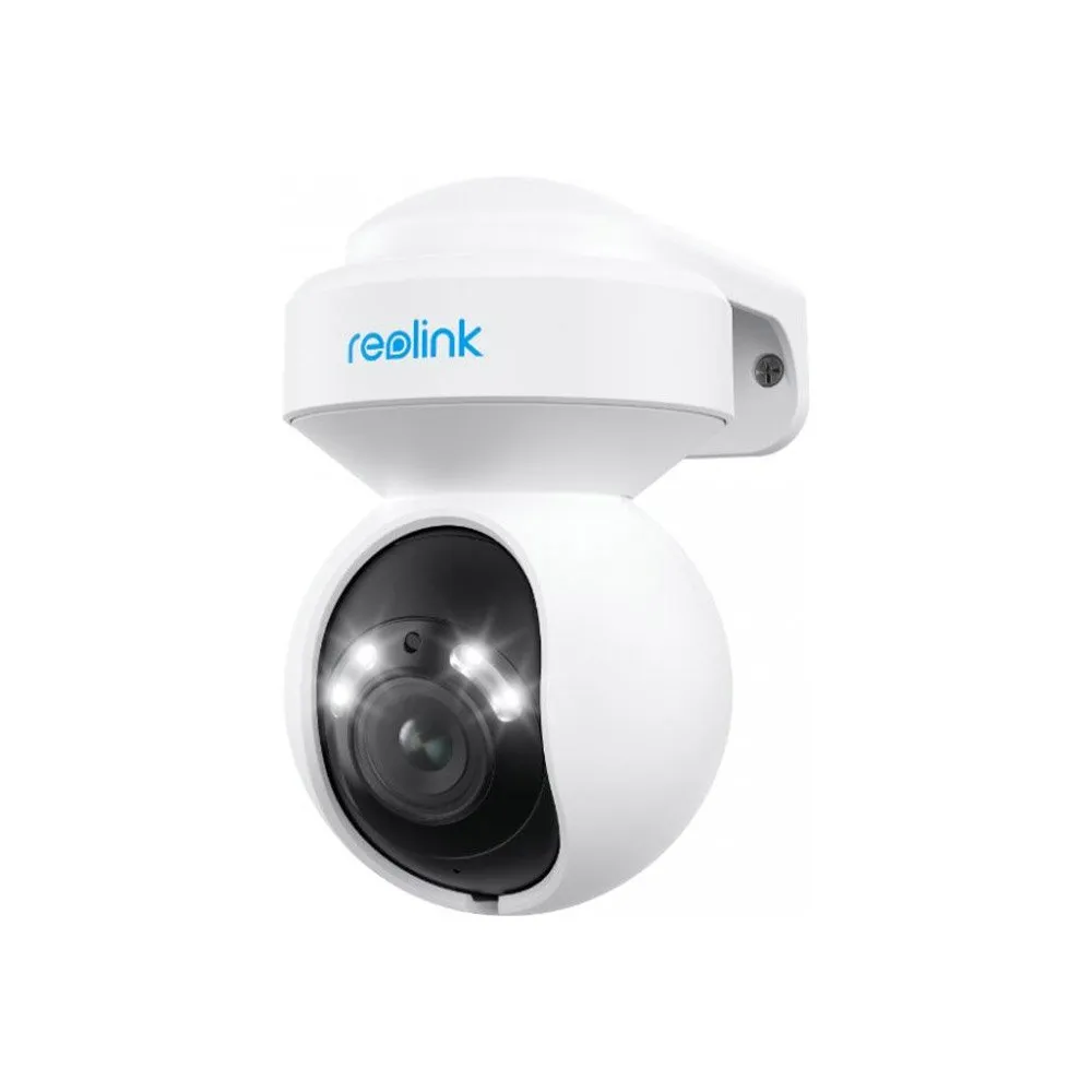 Camera supraveghere rotativa Speed Dome IP WiFi PTZ Reolink E1 Outdoor Pro E560, 8 MP, 2.8-8 mm, 2.4-5 GHz, IR/Lumina alba 12 m, microfon si difuzor, auto tracking, slot card, control de pe telefon