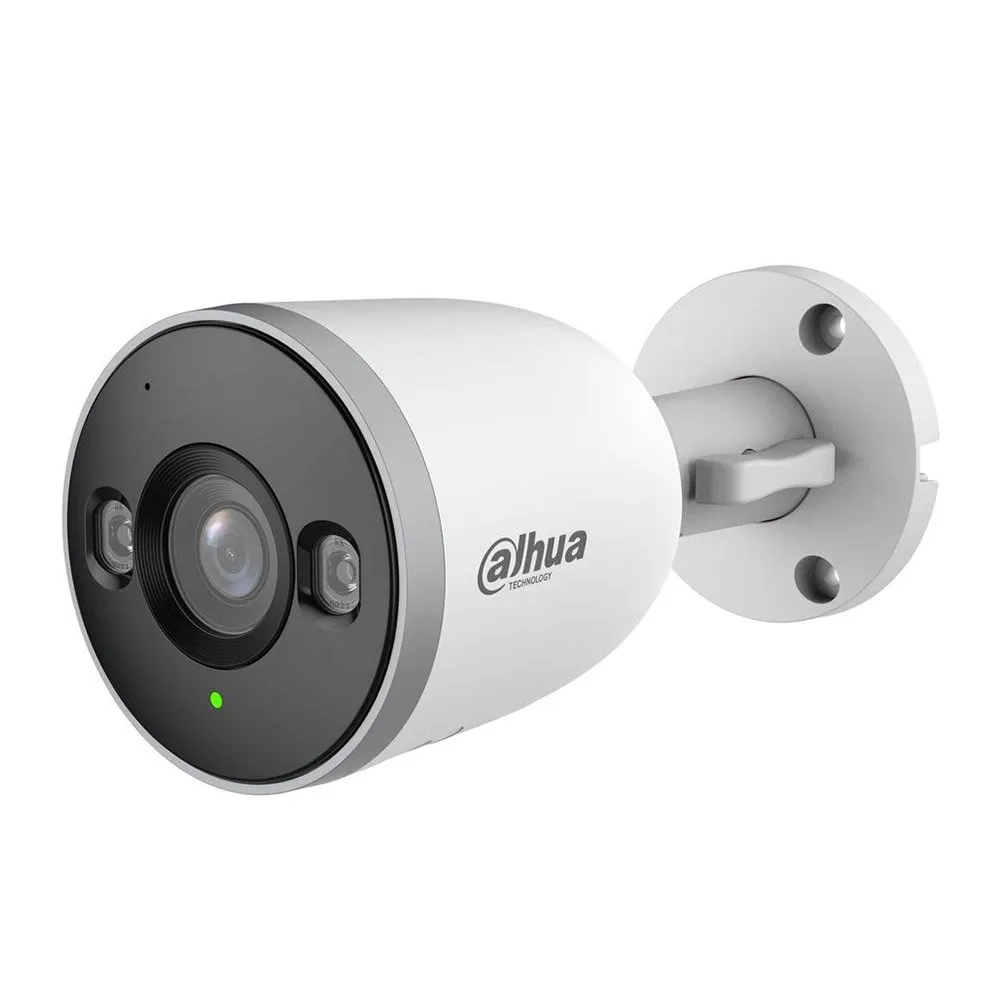 Camera supraveghere wireless IP WiFi 6 cu iluminare duala Dahua IPC-F3D-IL-0280B, 3 MP, 2.8 mm, IR/lumina alba 30 m, microfon, slot card, detectie om/vehicul AI, bluetooth