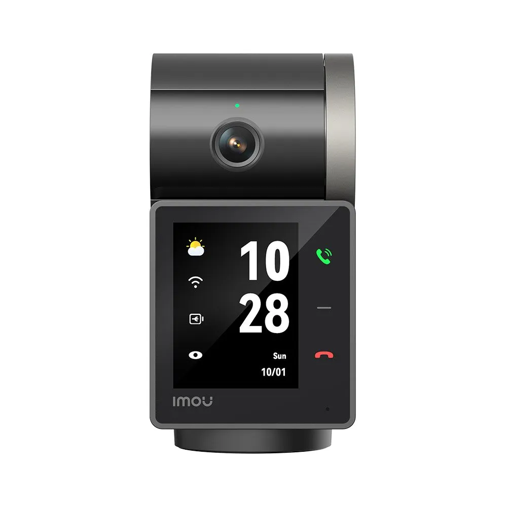 Camera supraveghere wireless IP WiFi Imou Rex VT Active Deterrence IPC-S2VP-5M0WR, 5 MP 3K, 3.6 mm, IR 20 m, ecran 2.4 inch, intercom, microfon si difuzor, slot card, detectie smart, auto tracking