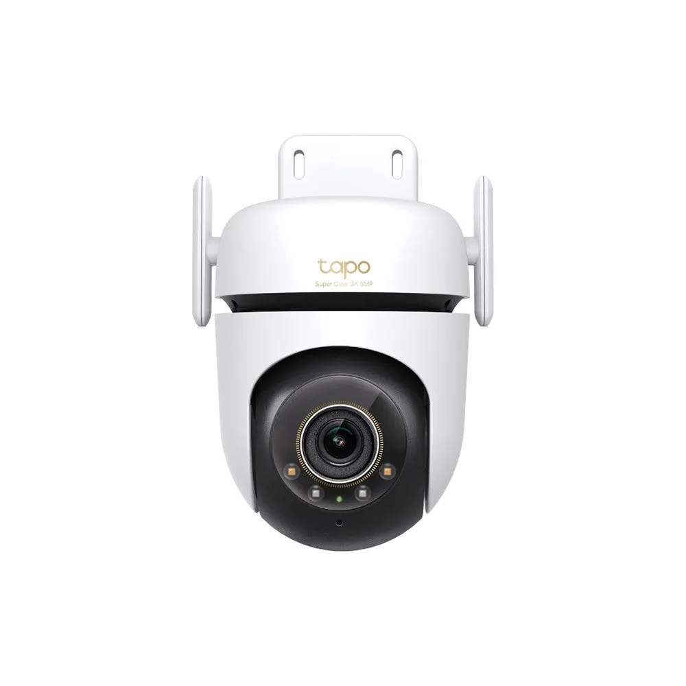 Camera supraveghere wireless IP WiFi PT TP-Link Starlight TAPO C530WS, 5 MP, IR/lumina alba 30 m, microfon si difuzor, slot card, control prin aplicatie, detectie smart, sirena, 360 grade, motion tracking