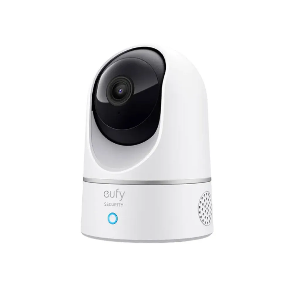 Camera supraveghere wireless rotativa IP Dome WiFi Eufy E220, 2 MP, IR / lumina alba 12 m, microfon si difuzor, autotracking, slot card, detectie animale