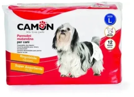 CAMON Scutece de unică folosinţă pentru căţei, 12 buc