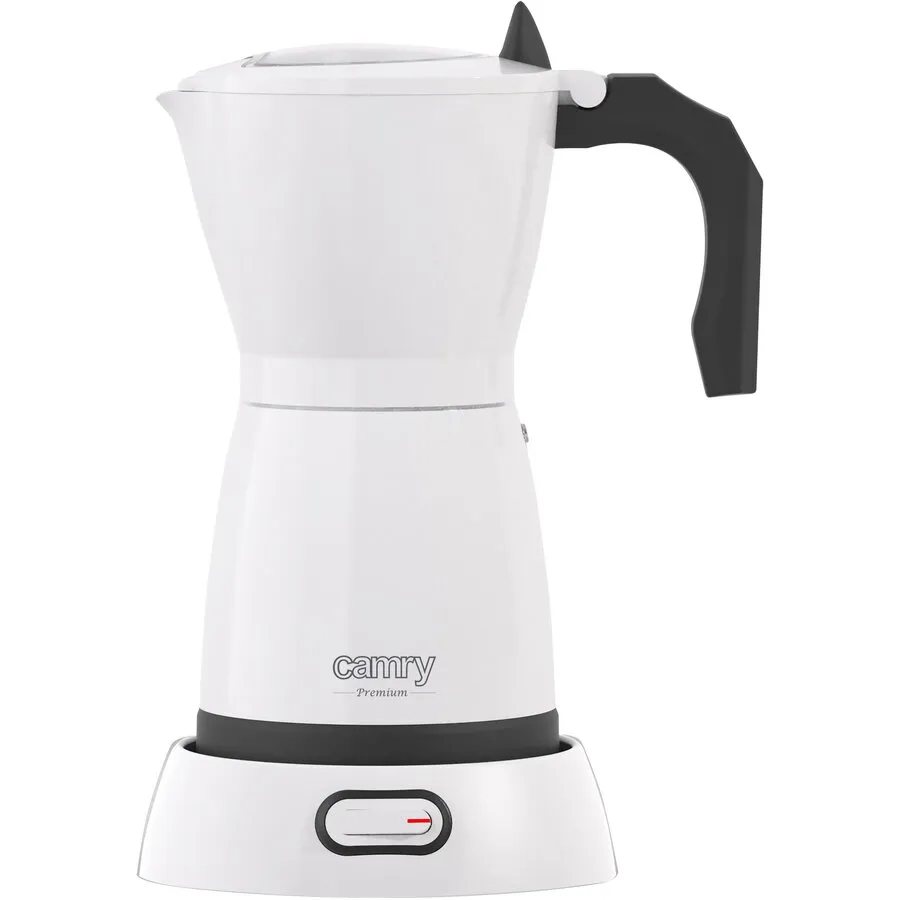 CAMRY Cafetiera electrica pentru moka Camry CR 4415W, 480 W, Capacitate 300 ml, Alb-Negru