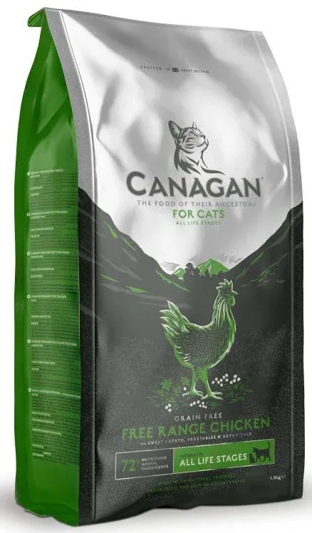 CANAGAN Hrană uscată pentru pisici, cu Pui