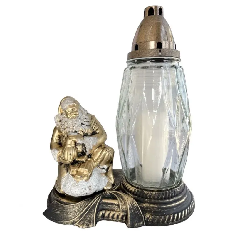 Candela Alba de Craciun cu Mos Craciun, 33 Ore