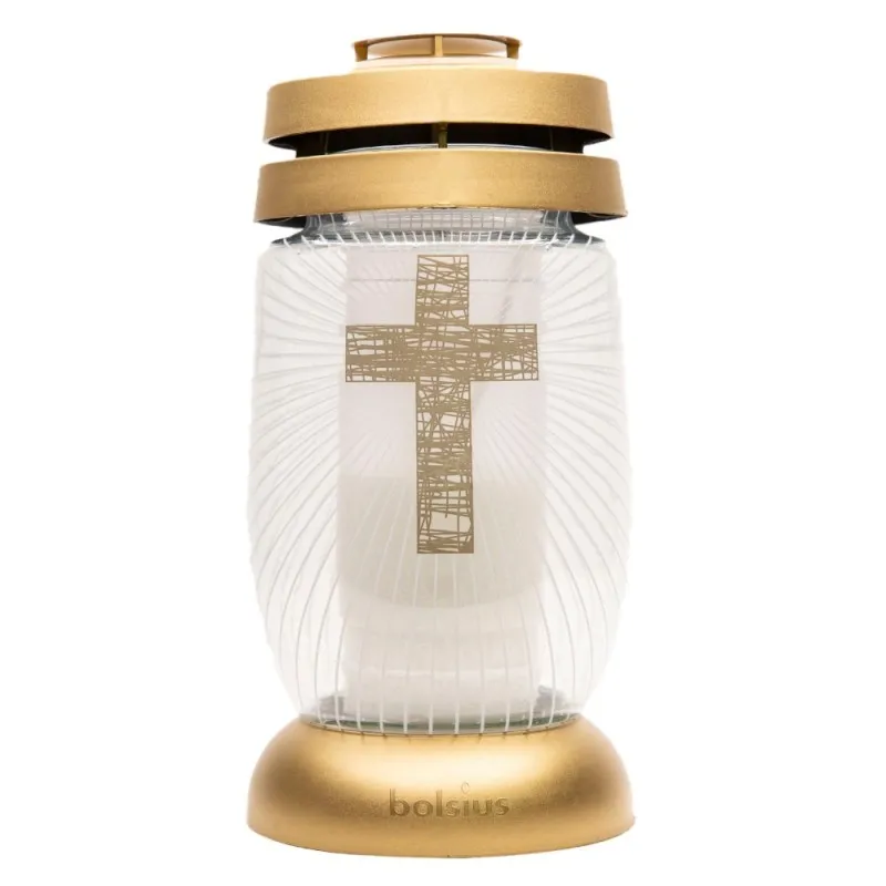 Candela Bolsius din Sticla 3L Cruce, 36 Ore