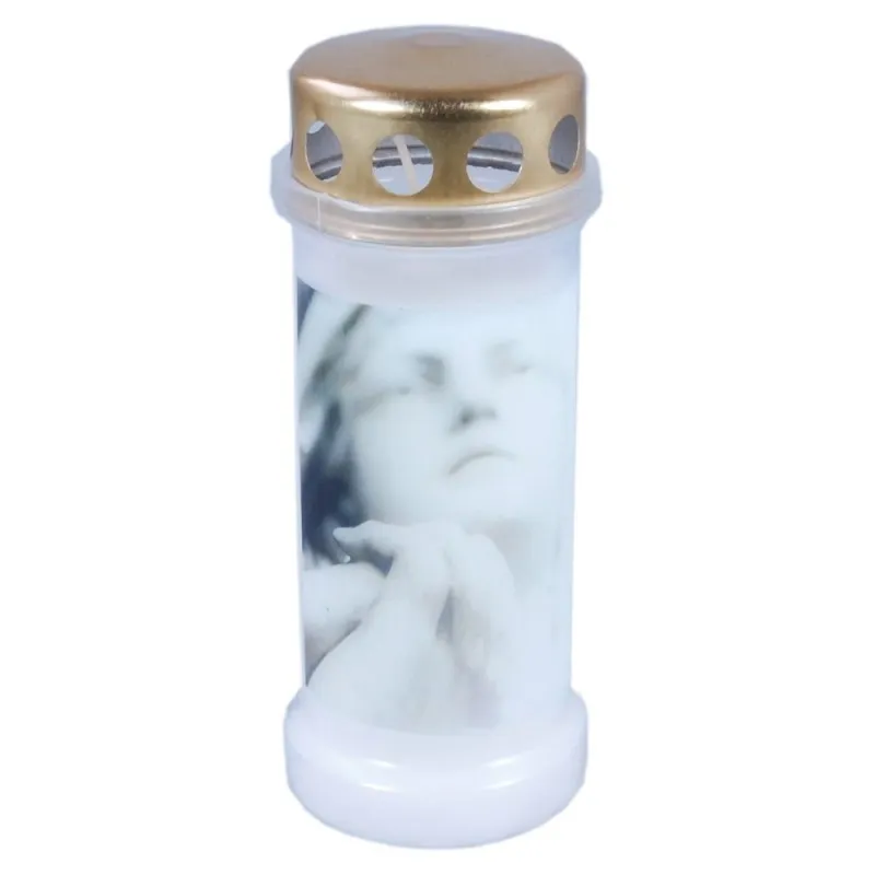 Candela Bolsius Nr. 6 cu Capac Ruga - Alb