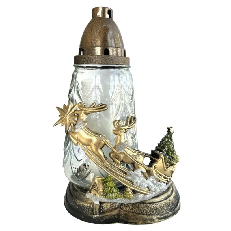 Candela Craciun cu Sania Mosului , Alb