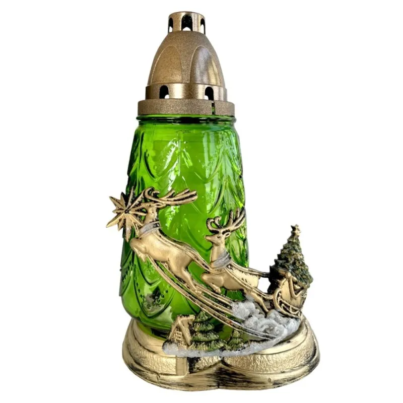 Candela Craciun cu Sania Mosului , Verde