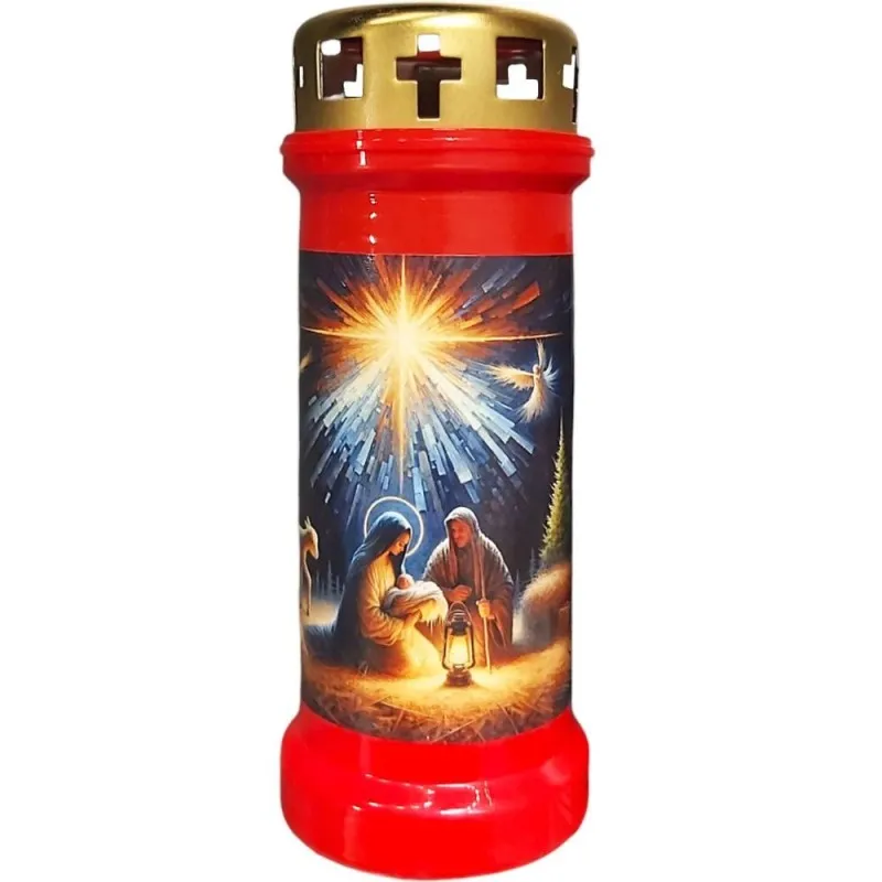 Candela din Plastic, Nasterea Domnului, 70 Ore, Rosu