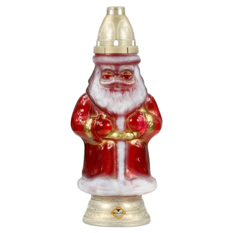 Candela din Sticla Mare in Forma de Mos