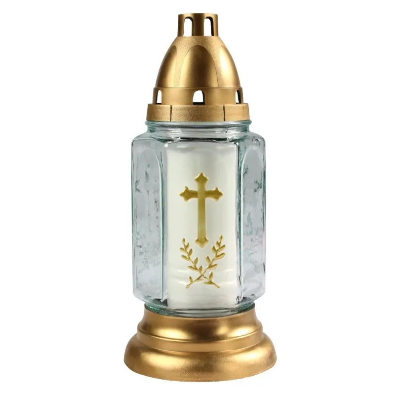 Candela Felinar din Sticla Bispol 3005 Alb, 42 Ore