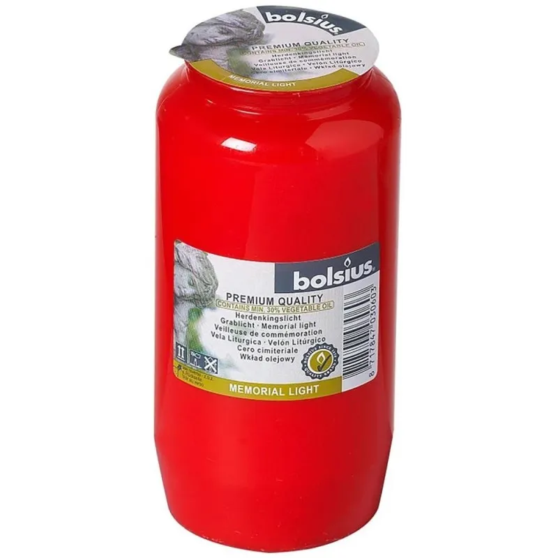 Candela Rezerva Bolsius RC3 / Nr. 7, 105 Ore, Rosu