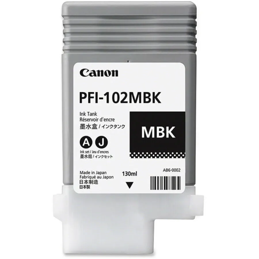 Canon Canon PFI-102MBK Cartus Cerneala Negru Mat, 130ml (0894B001AA)