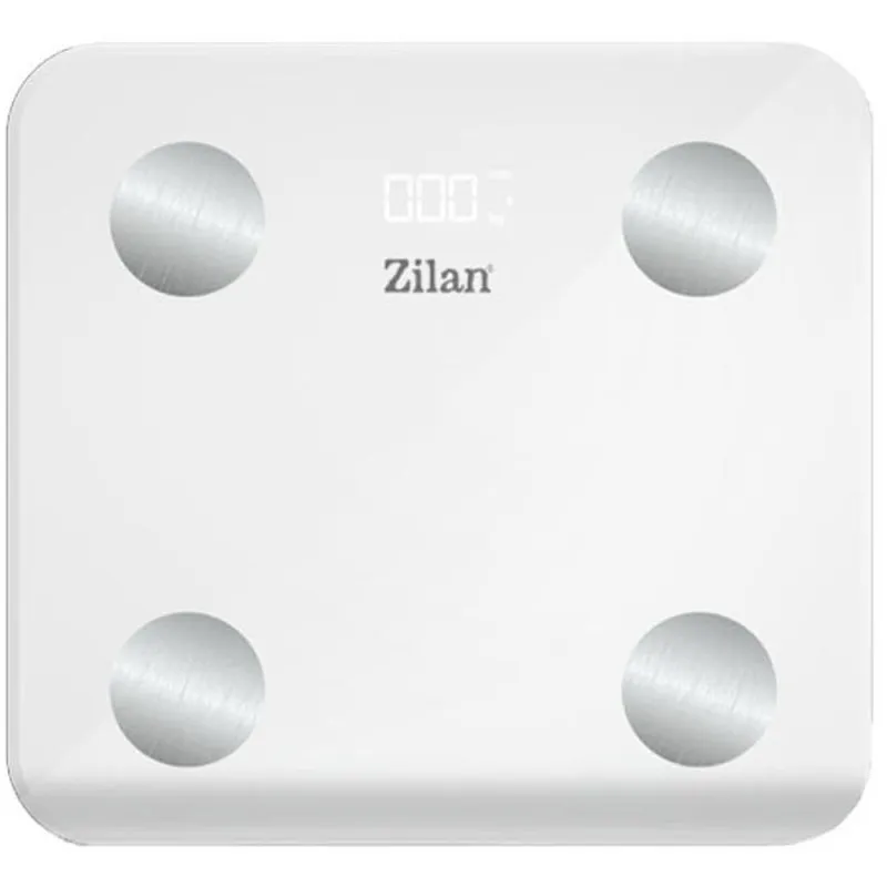 Cantar Electronic Persoane, Alb, 30 x 26 cm, Capacitate Maxima 180 kg, Sticla