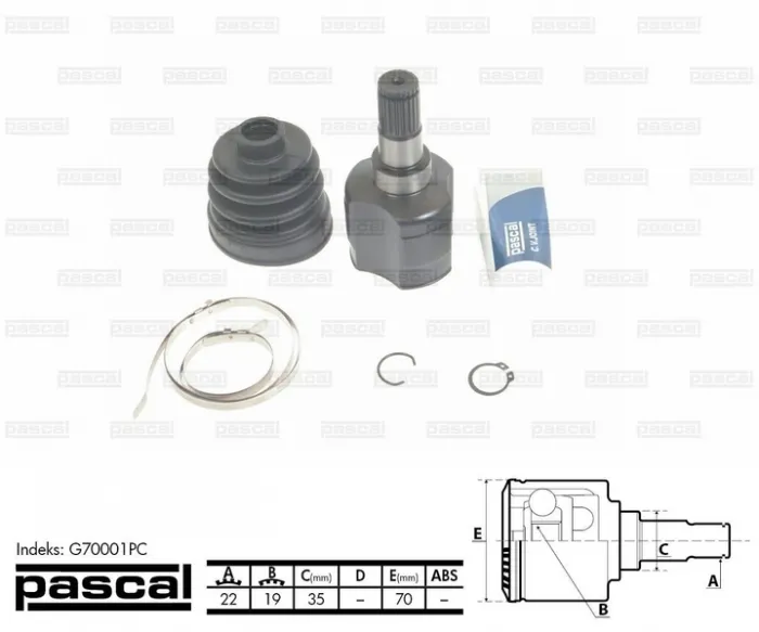 Cap planetara spre cutia de viteze (22z 19z 35mm) DAEWOO MATIZ, TICO 0.8 dupa 1995