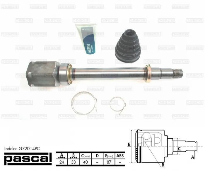 Cap planetara spre cutia de viteze (24z 33z 40mm) TOYOTA AVENSIS, COROLLA VERSO, PREVIA 2.0D 2.2D 2001-2009