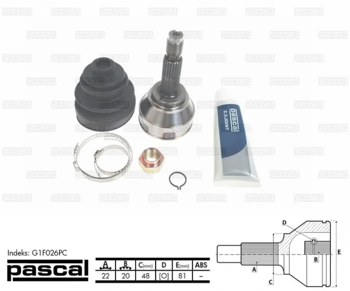 Cap planetara spre roata (22z 20z 48mm) INNOCENTI ELBA 1.7D intre 1991-1996