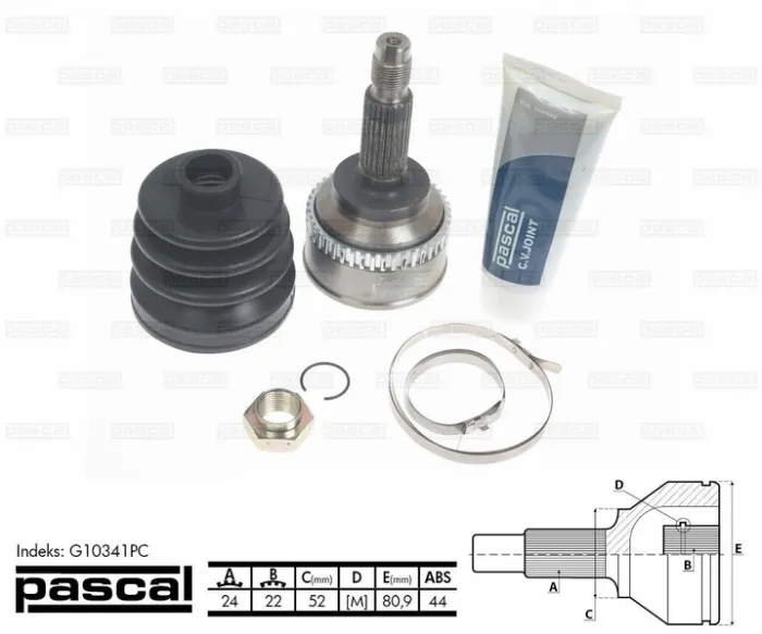 Cap planetara spre roata (24z 22z 52mm; ABS:44) KIA RIO 1.5 intre 2000-2005