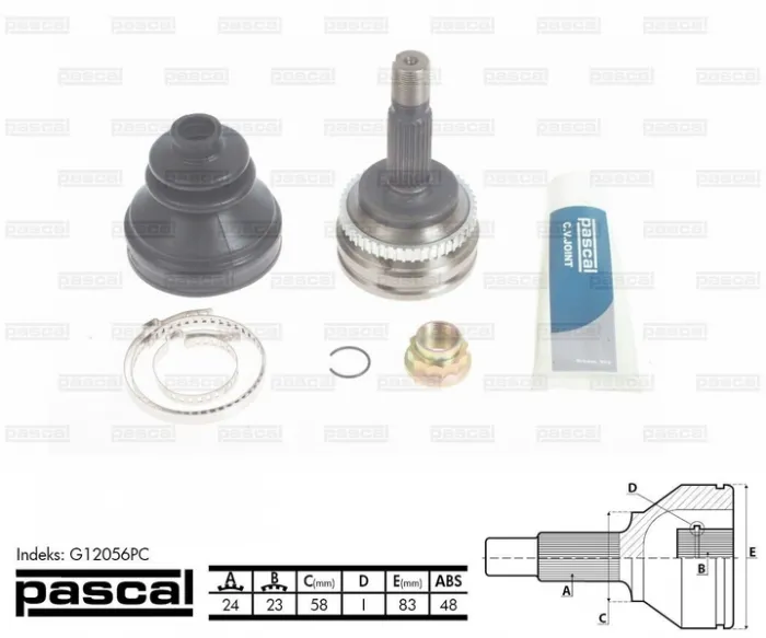 Cap planetara spre roata (24z 23z 58mm; ABS:48) TOYOTA YARIS 1.4D 1.5 intre 2001-2005