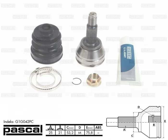 Cap planetara spre roata (25z 21z 53,2mm) FORD FIESTA V, FOCUS, FUSION 1.4 1.6 1.8 intre 1998-2008