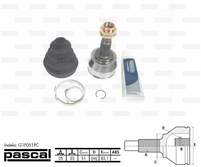 Cap planetara spre roata (25z 23z 51mm) ALFA ROMEO MITO; FIAT FIORINO, GRANDE PUNTO, IDEA, PUNTO EVO, QUBO; LANCIA MUSA, YPSILON; OPEL CORSA D 1.3D dupa 2003